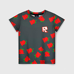 Детская футболка Roblox rose