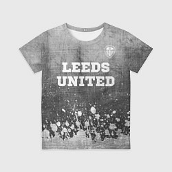 Футболка детская Leeds United - grey gradient посередине, цвет: 3D-принт