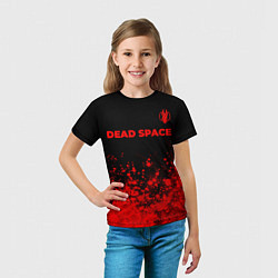 Футболка детская Dead Space - red gradient посередине, цвет: 3D-принт — фото 2