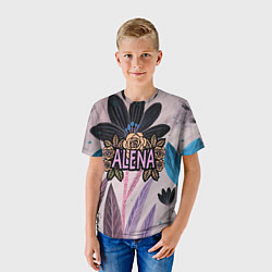 Футболка детская Alena roses, цвет: 3D-принт — фото 2