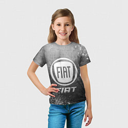 Футболка детская Fiat - grey gradient, цвет: 3D-принт — фото 2