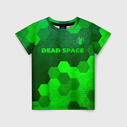 Детская футболка Dead Space - green gradient посередине