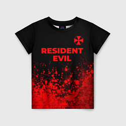 Детская футболка Resident Evil - red gradient посередине