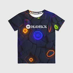 Футболка детская Deadlock logo текстурные плиты, цвет: 3D-принт
