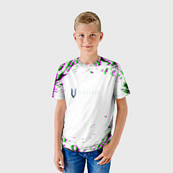 Футболка детская Vrising глитч краски, цвет: 3D-принт — фото 2
