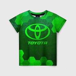 Детская футболка Toyota - green gradient