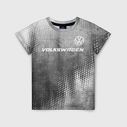 Детская футболка Volkswagen - grey gradient посередине