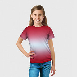 Футболка детская Gradient color, цвет: 3D-принт — фото 2