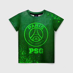 Детская футболка PSG - green gradient