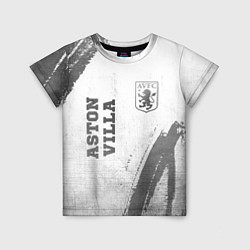 Футболка детская Aston Villa - white gradient вертикально, цвет: 3D-принт