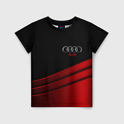 Детская футболка AUDI carbon metal