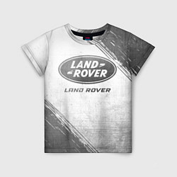 Детская футболка Land Rover - white gradient