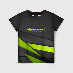 Футболка детская Cyberpunk 2077 stripes line, цвет: 3D-принт