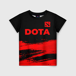 Детская футболка Dota - red gradient посередине