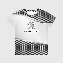 Футболка детская Peugeot carbon metal, цвет: 3D-принт