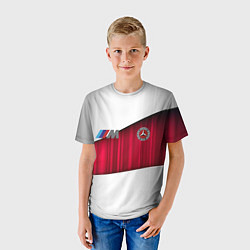 Футболка детская Mercedes amg, цвет: 3D-принт — фото 2