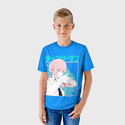 Футболка детская Макима персонаж Человек-бензопила, цвет: 3D-принт — фото 2
