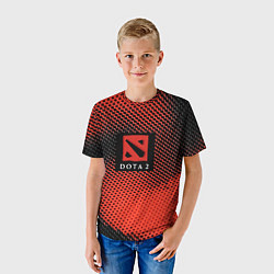 Футболка детская DOTA 2 краски абстракция, цвет: 3D-принт — фото 2