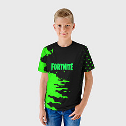 Футболка детская Fortnite краски звезды, цвет: 3D-принт — фото 2