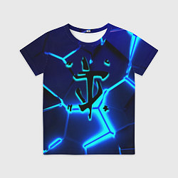 Футболка детская Doom плиты, цвет: 3D-принт