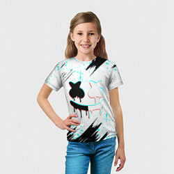 Футболка детская Marshmello - музыка, цвет: 3D-принт — фото 2