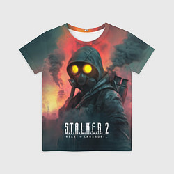 Футболка детская Stalker 2 радиоактивный дым, цвет: 3D-принт