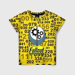 Детская футболка Fallout pattern symbol