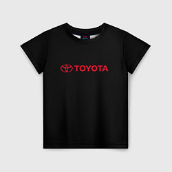 Детская футболка Toyota red logo auto