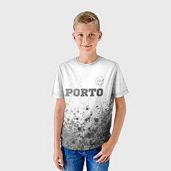 Футболка детская Porto - white gradient посередине, цвет: 3D-принт — фото 2