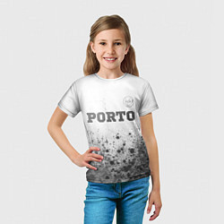 Футболка детская Porto - white gradient посередине, цвет: 3D-принт — фото 2