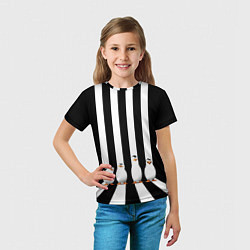 Футболка детская Четыре пингвина, цвет: 3D-принт — фото 2