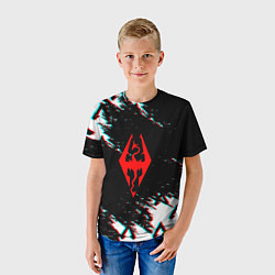 Футболка детская The Elder Scrolls Online glitch, цвет: 3D-принт — фото 2