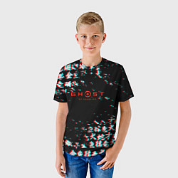 Футболка детская Ghost of tsushima japan glitch, цвет: 3D-принт — фото 2