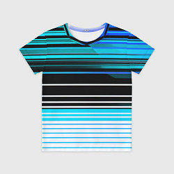 Футболка детская Разноцветные вертикальные линии, цвет: 3D-принт