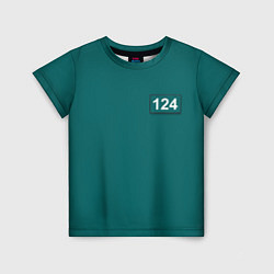 Детская футболка Игрок 124 - Игра в кальмара