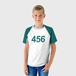 Футболка детская Игра в кальмара 456, цвет: 3D-принт — фото 2