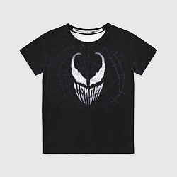 Футболка детская Venom face - logo, цвет: 3D-принт