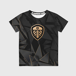 Футболка детская Leeds United golden poly, цвет: 3D-принт