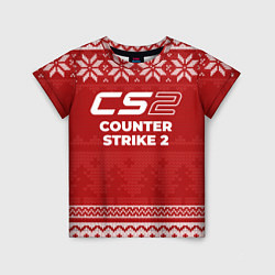 Футболка детская Новогодний Counter Strike 2, цвет: 3D-принт