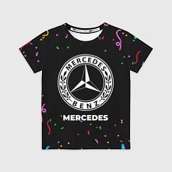 Футболка детская Mercedes конфети, цвет: 3D-принт