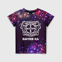 Футболка детская Праздничный Bayer 04, цвет: 3D-принт