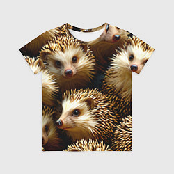 Футболка детская Ежи, цвет: 3D-принт