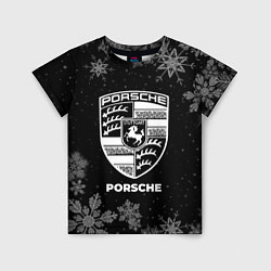 Детская футболка Снежный Porsche