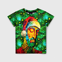 Детская футболка Ded Moroz: pop-art-brut-nouveau pointillism