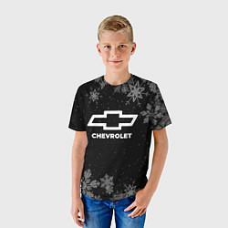 Футболка детская Снежный Chevrolet, цвет: 3D-принт — фото 2