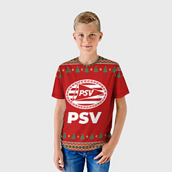 Футболка детская PSV new year, цвет: 3D-принт — фото 2