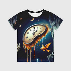 Футболка детская Течение времени - сюрреализм, цвет: 3D-принт
