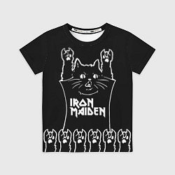Футболка детская Iron Maiden: cat rock, цвет: 3D-принт