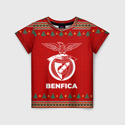 Футболка детская Benfica new year, цвет: 3D-принт