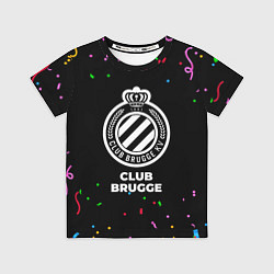 Футболка детская Club Brugge конфети, цвет: 3D-принт